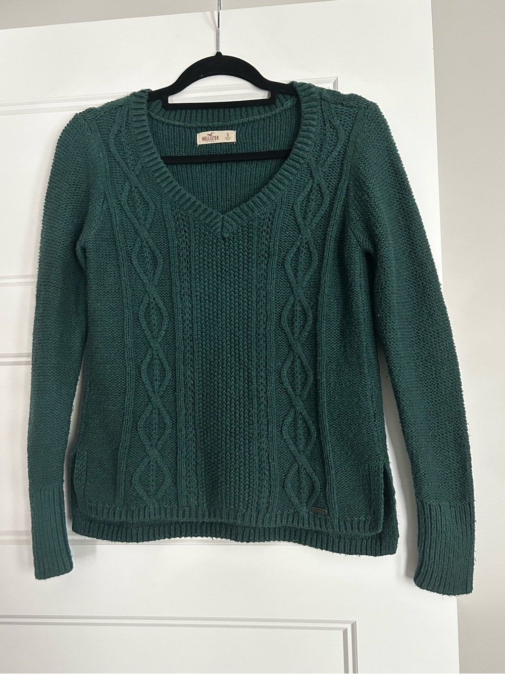 Dark Green V-neck Sweater